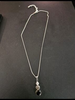 Annaleece necklace with three-tiered drop pendant
